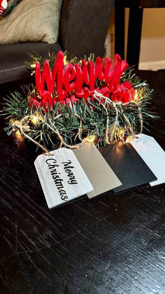 Custom Engraved Gift Tag | Personalized, Message, Logo