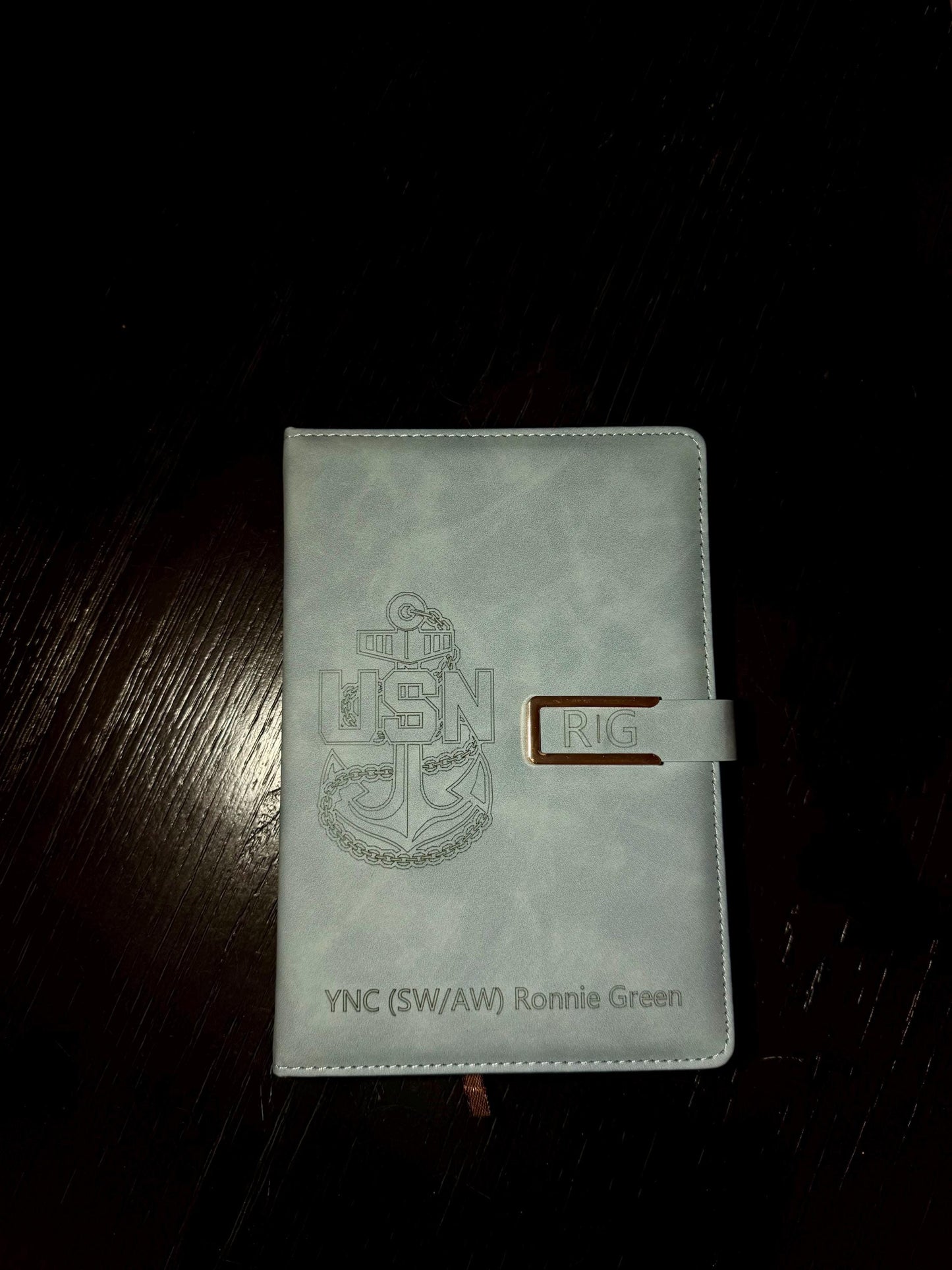 Personalized US Navy Journal: Laser Engraved Notebook