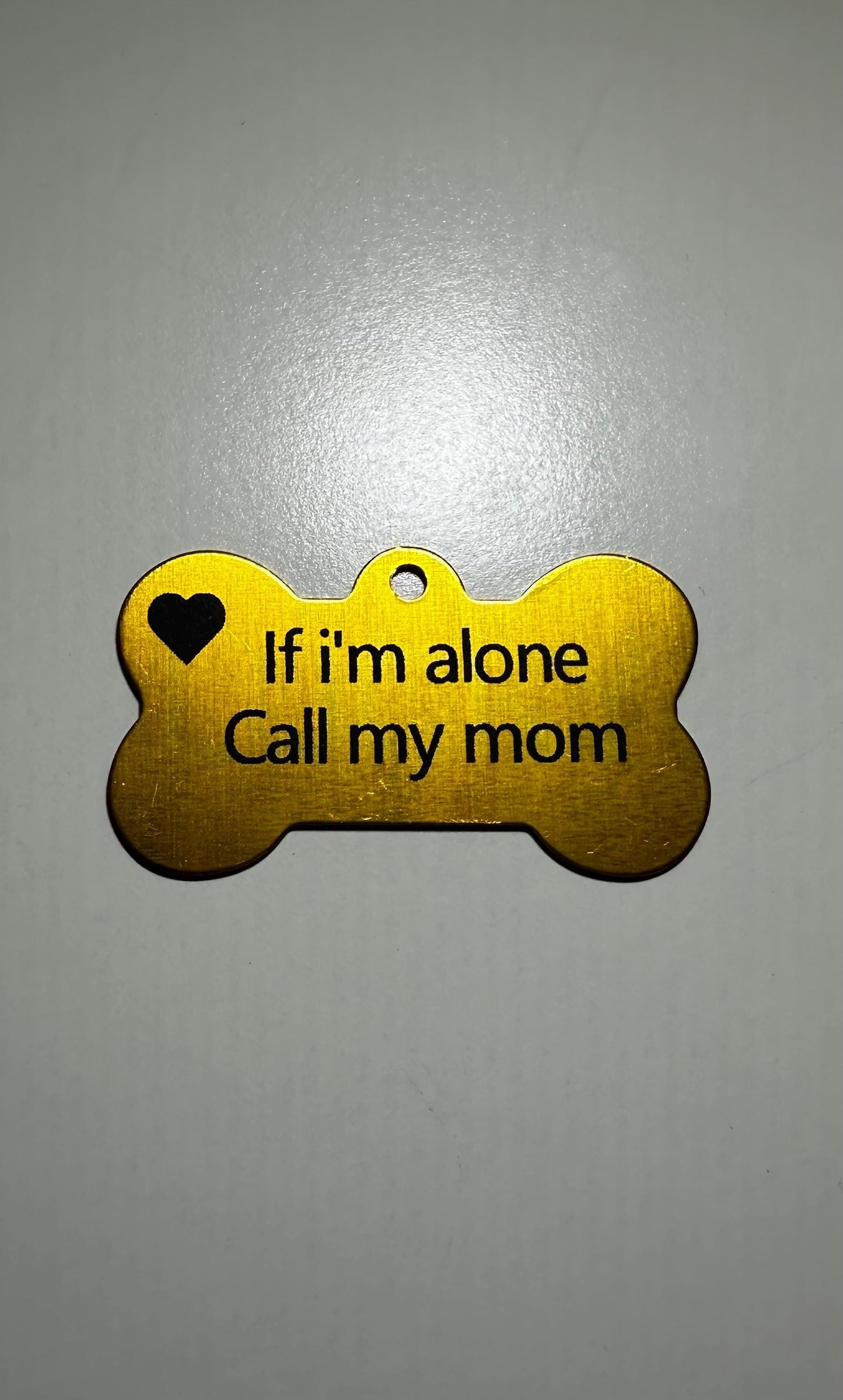 Personalized Laser Engraved Pet Tag: Custom Bone Tag