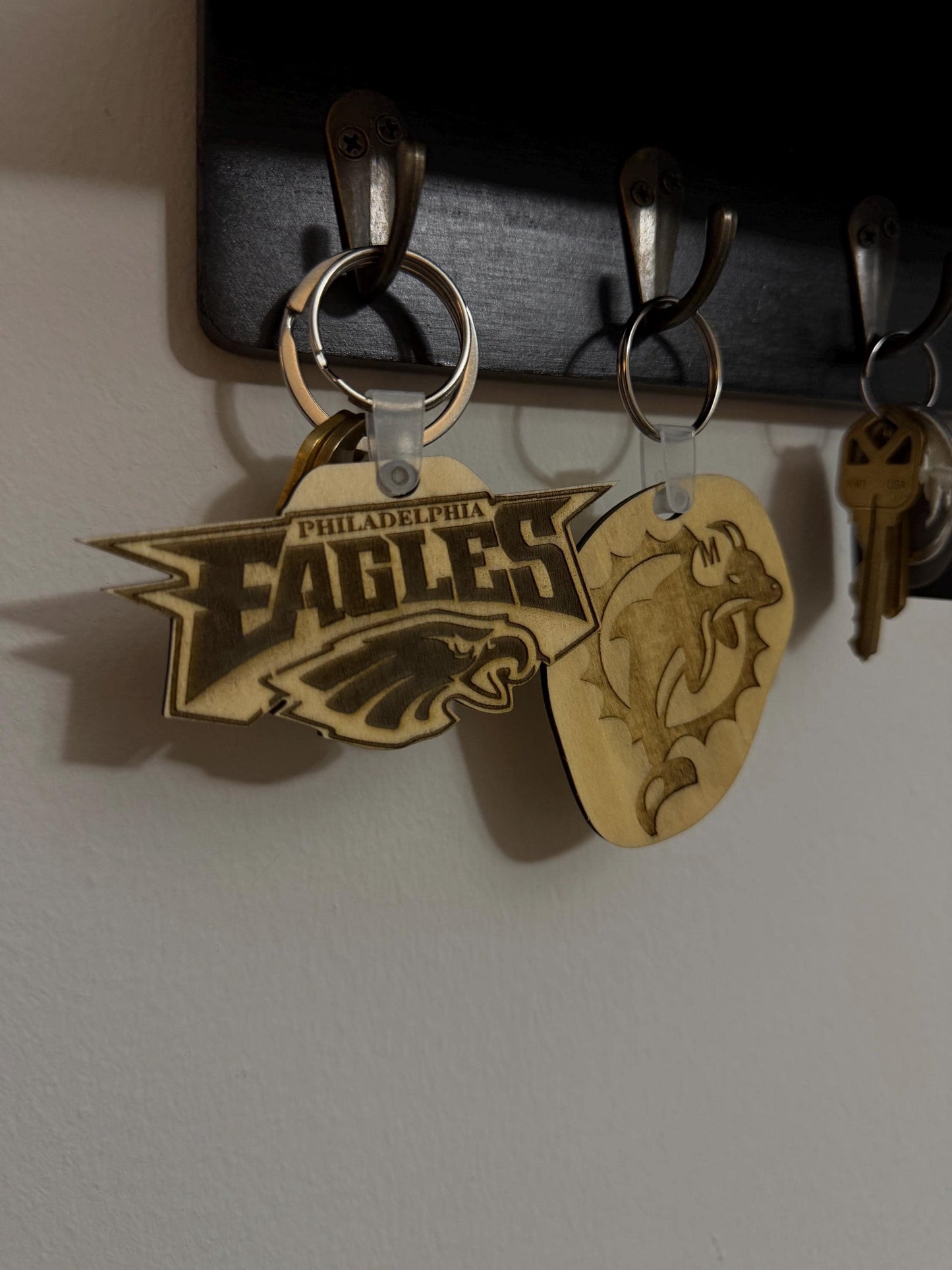 Engraved NFL Team Logo Keychain | Football Fan Gift