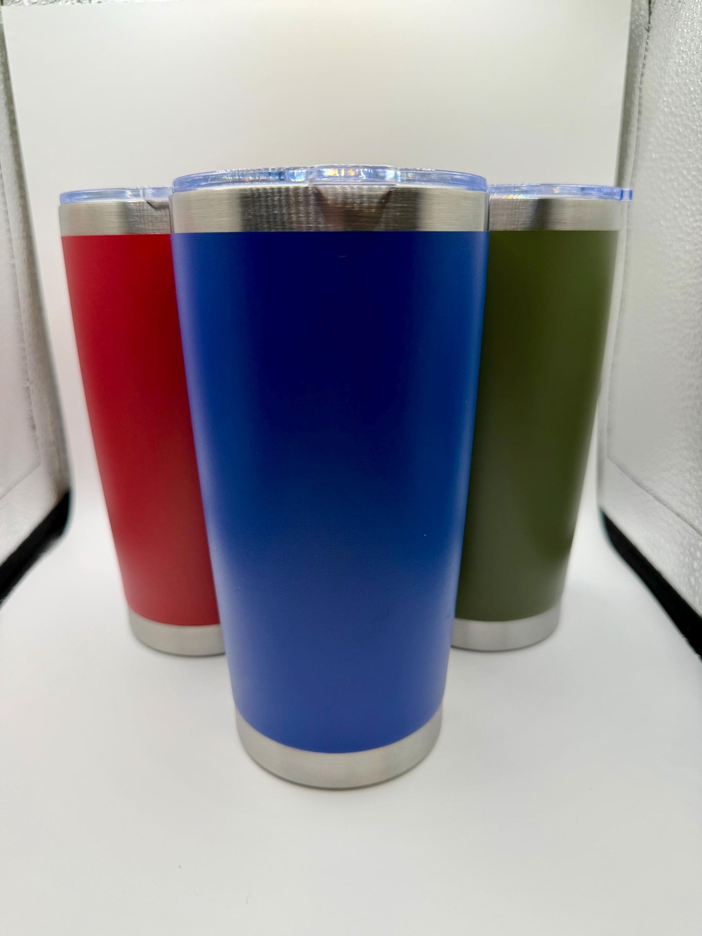 Personalized Navy Tumbler - Laser Engraved 20 oz Military Gift